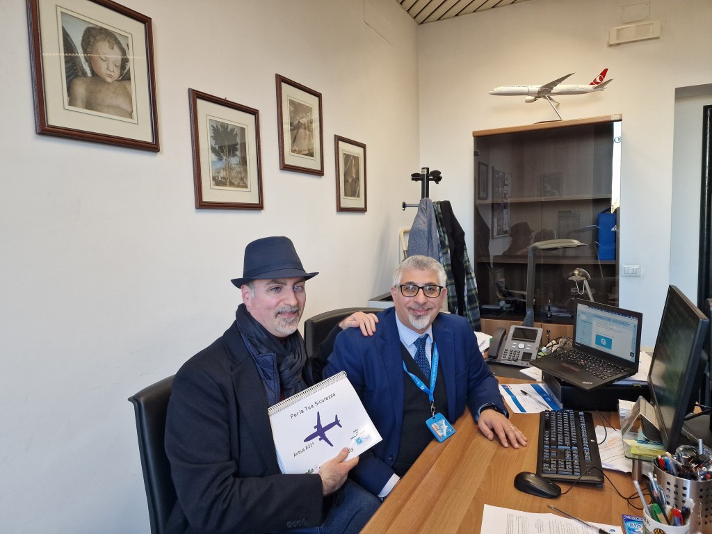 Mark De Laurentis e Jerry Longo di Enac posano assieme